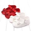 Otoño nuevo fondo suave zapatos de bebé lazo zapatos para niños pequeños zapatos de princesa para niña zapatos de cuero PU al por mayor 2269
