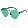 Gafas de Sol Corazón Melocotón Corazón Congelado Transparentes Gafas de Sol Color Caramelo Europeas y Americanas Gafas de Sol Oceánicas Integradas