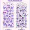 Auténticos Pegatinas de Fieltro de Dibujos Animados Kuromi My Melody Kitty Cat Cinnamoroll Pegatinas de Decoración para Diario Materiales para Manualidades