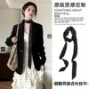 Cinto Lenço de Seda Estilo Coreano Acessório de Cintura em Camadas Personalidade da Moda Estilo Garota Popular com Acessório de Cinto Jeans Gravata Novo Modelo 2026 para Mulheres