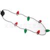 Collar Navideño Coolastic para Niños 7 Luces LED Cuentas Medianas de Piña Cadena de Luces para Fiesta Collar Navideño Brillante
