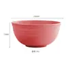 Tazón de arroz grande resistente a caídas de 15 cm de paja de trigo nórdica transfronteriza, juego completo de tazón para comer, tazón de fideos instantáneos de plástico, venta al por mayor