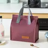 Bolsa Bento Catiônica Portátil para Trabalho Escola Bolsa de Almoço Impermeável Resistente ao Desgaste Grande Capacidade Armazenamento Grande para Almoço Bolsa de Gelo