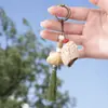 Kit de Material Artesanal para Pingente de Casca de Fruta DIY Pingente Estilo Floresta de Frutas Vegetais Decoração de Franja Acessórios de Contas para Bolsa Pequena