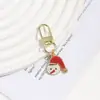 Série de Natal Desenho Animado Fofo Pingente de Chave com Gotejamento de Óleo Chaveiro de Mochila de Escola Árvore de Natal Acessórios de Chave DIY