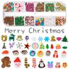 Lantejoulas de Maquiagem de Arte de Unhas de Natal Transfronteiriças Floco de Neve Papai Noel Árvore Joias de Arte de Unhas Adesivos de Unhas Glitter Diamantes Rosa