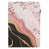 Para iPad Pro Funda Plana de Cuero Samsung Tab A9 Gato de Dibujos Animados Pintado Tarjetero Funda Protectora 10.9