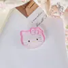 Novo Grampo de Cabelo Grande Fofo Cabeça de Gato KT de Resina Translúcida Estilo Menina Gelatina Acrílica Para Franja Lateral