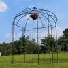 Suporte de Flores de Ferro em Arco de Cúpula de Quatro Portas Suporte para Trepadeiras Suporte para Uvas Gramado Externo Metal Clematite Suporte para Flores Trepadeiras Transfronteiriço