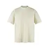 Camiseta de Verano para Hombre Estilo Chico Duro Peso Pesado Negra Hombro Derecho Escote Pequeño Manga Corta Puño Deportivo Elegante Fitness