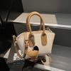 Bolso Cubo Elegante de Mano para Mujer Temporada Primavera 2025 Nueva Moda Casual Fresco Simple Bolso de Hombro Bolso Cruzado