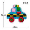 Venda Quente Série Carro Desenho Animado Bordado Computadorizado Adesivo Hot Melt Bordado Adesivos de Tecido Patch de Roupa Decoração de Bolsa Atacado