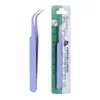 Pinzas de Acero Inoxidable de Colores de 10.5cm Pinzas para Pegatinas de Cinta Pinzas para Diario DIY Cabeza Recta Cabeza Curva Pinzas