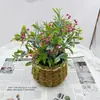 Suministro Transfronterizo Flores Artificiales Hojas de Bambú de 7 Puntas Gypsophila Hogar Boda Decoración Exterior Plantas Verdes Flores Falsas Mayoreo
