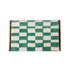 Tapete Pequeno com Padrão de Linhas, Tapete de Veludo Espesso, Capacho Antiderrapante para Entrada de Banheiro, Tapete de Pelúcia para Quarto ao Lado da Cama, Tapete de Mesa de Centro
