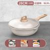 Panela Revestida com Pedra Maifan com Fundo Composto, Frigideira Antiaderente, Frigideira Multifuncional, Utensílios de Cozinha, Frigideira para Fogão Elétrico, Frigideira Personalizada de Fundo Plano