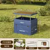 Caja de Almacenamiento Plegable Multifuncional para Camping al Aire Libre, Gran Capacidad, Plegable, Impermeable, Juego de Mesa y Sillas de Camping, Caja de Almacenamiento