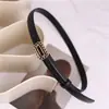 Cinturón de Cuero Genuino Decorativo con Hebilla de Broche, Versátil, Estilo Ins, para Vestidos y Jeans, Modelo Nuevo, En Stock de Fábrica