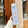 Termo Taza Hello Kitty para Niñas para Llevar con Popote Portátil Taza de Café Taza de Agua de Escritorio para Estudiantes Taza de Café de Gran Capacidad