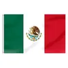 Amazon Cross-Border 90*150cm Bandeira Mexicana Tecido de Poliéster Bandeira de Corda Celebração de Eleição Feriado Bandeira Colorida para Acenar