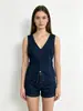 2026 Nuevo Chaleco sin Mangas de Mezclilla Estilo Europeo y Americano, Chaleco Casual de Moda con Cuello en V, Chaqueta Corta para Mujer Transfronteriza Ahora Disponible