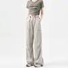 Pantalones de Trabajo con Velcro y Forro de Polar para Mujer, Novedad Primavera 2026, Cintura Alta, Holgados tipo Jogger, Pantalones Deportivos Casuales de Pierna Ancha