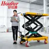 Plataforma elevadora manual PTS800 de 800 kg. Plataforma elevadora manual hidráulica. Plataforma elevadora de pie.
