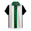 Camisa de 27 cores comércio exterior moda casual masculina europeia e americana camisa masculina de manga curta com estampa digital 3D Camisa masculina de Comércio Exterior