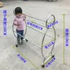 Estante de Toalha de Aço Inoxidável para Jardim de Infância Estante de Fraldas Estante de Armazenamento Infantil Estante de Armazenamento de Lenços de Papel Material Educacional para Educação Infantil Frete Grátis