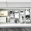 Caja de Almacenamiento de Escritorio de Oficina con Compartimentos Cajón Caja de Almacenamiento de Plástico Acrílico Transparente Caja de Almacenamiento para Cosméticos