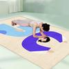Tapete de Yoga para Mulheres, Fitness em Casa, Antiderrapante, Absorvente de Choque, Silencioso, Espessado, Tamanho Duplo, Alargado, Tapete para Dança e Exercícios