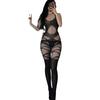 Shuo Yao sexy rede jacquard sexy transparente arquivo aberto macacão livre quente fácil de rasgar rede atacado 8227