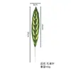 Hojas Artificiales Brasileñas Transfronterizas, Hojas Tropicales al por Mayor, Hojas de Nido de Pájaro, Materiales para Paredes de Plantas Verdes, Hojas para Decoración Floral de Bodas