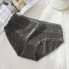Ropa interior de algodón con encaje transpirable y delgado en la entrepierna para mujer, cintura elástica, no es un bikini de cadera, disponible