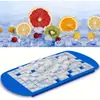 Bandeja de Silicona para Hielo con Rejilla Cubitos de Hielo Molde Plegable para Hielo Rompehielos Bandeja de Rejilla para Hielo Molde Cuadrado Pequeño Máquina de Hielo Molde de Silicona