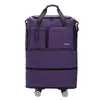 Bolsa de equipaje de gran capacidad con ruedas universales, bolsa de viaje plegable, bolsa de almacenamiento para salidas, bolsa de equipaje de avión, bolsa para mudanza, mochila