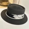Nuevo Sombrero de Copa Cóncavo de Cinta de Punto con Graffiti de Tinta de Moda Nacional Sombrero de Sol de Ala Grande con Protección Solar de Verano para Niños