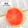Marcadores de página criativos de frutas feitos de acrílico para leitura, elegantes e transparentes, marcadores de página requintados para presentes de estudantes