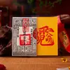 Tendencia de TikTok Billetes Tesoro Estilo Taoísta Dinastía Qing Atrae Dinero y Bendiciones Tarjetas Portátiles Pintadas a Mano Pegatinas para Teléfono y Amuletos