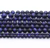 Fornecido Diretamente pelo Fabricante, Contas Soltas de Pedra Natural, Acessórios para Joias DIY, Contas para Pulseira, Contas Redondas de Pedra Olho de Tigre Azul, Produtos Semi-Acabados para Atacado