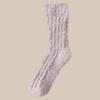 Calcetines de mujer para parejas, de forro polar coral, para otoño e invierno, gruesos y cálidos, para dormir en casa, de felpa, con forma de luna.