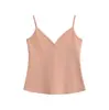 Estilo Europeo y Americano Nueva Chica Sexy Caliente Camisola de Tirantes Finos Estilo Puro Deseo con Almohadillas en el Pecho Ropa Deportiva Adelgazante Top