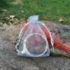 Bolsa de hilo de caramelo de color sólido para venta al por mayor, bolsa de embalaje con cordón para joyería, bolsa de organza para regalo, bolsa de malla con cordón para joyería