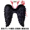Alas de Ángel para Adultos de Halloween Accesorios Vestido de Diablo Negro Disfraz Alas de Plumas de Niña de las Flores Venta Directa de Fábrica