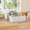 Soporte para Torre de Computadora Base para Caja de PC de Escritorio Estante de Almacenamiento Bastidor de Hierro de Dos Niveles con Ruedas Móvil