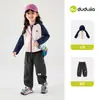 Jaqueta com Capuz Infantil Dudu Outono Moletom com Zíper para Meninas Roupa de Outono para Meninas Jaqueta de Bebê Top Roupas Infantis da Moda