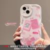 Hello Kitty Mahjong Cabello Manzana 15 Funda para Teléfono Móvil Nuevo Iphone14Plus Patrón Crema 13/12/XS Todo Incluido para Mujeres