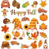 Bestseller transfronterizo otoño Acción de Gracias imanes para refrigerador personalizados para el hogar ventana puerta de garaje imanes fiesta decoración del hogar