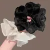 Scrunchie de Cetim Ultra-Fada Estilo Coreano com Toque de Luxo, Elástico Grande para Rabo de Cavalo Baixo de Luxo Discreto, 2026 Nova Corda de Cabelo Acessório de Cabelo