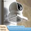 Suporte de câmera acrílico de parede sem furos para sala de estar, suporte de armazenamento transparente para parede, prateleira de armazenamento para monitoramento